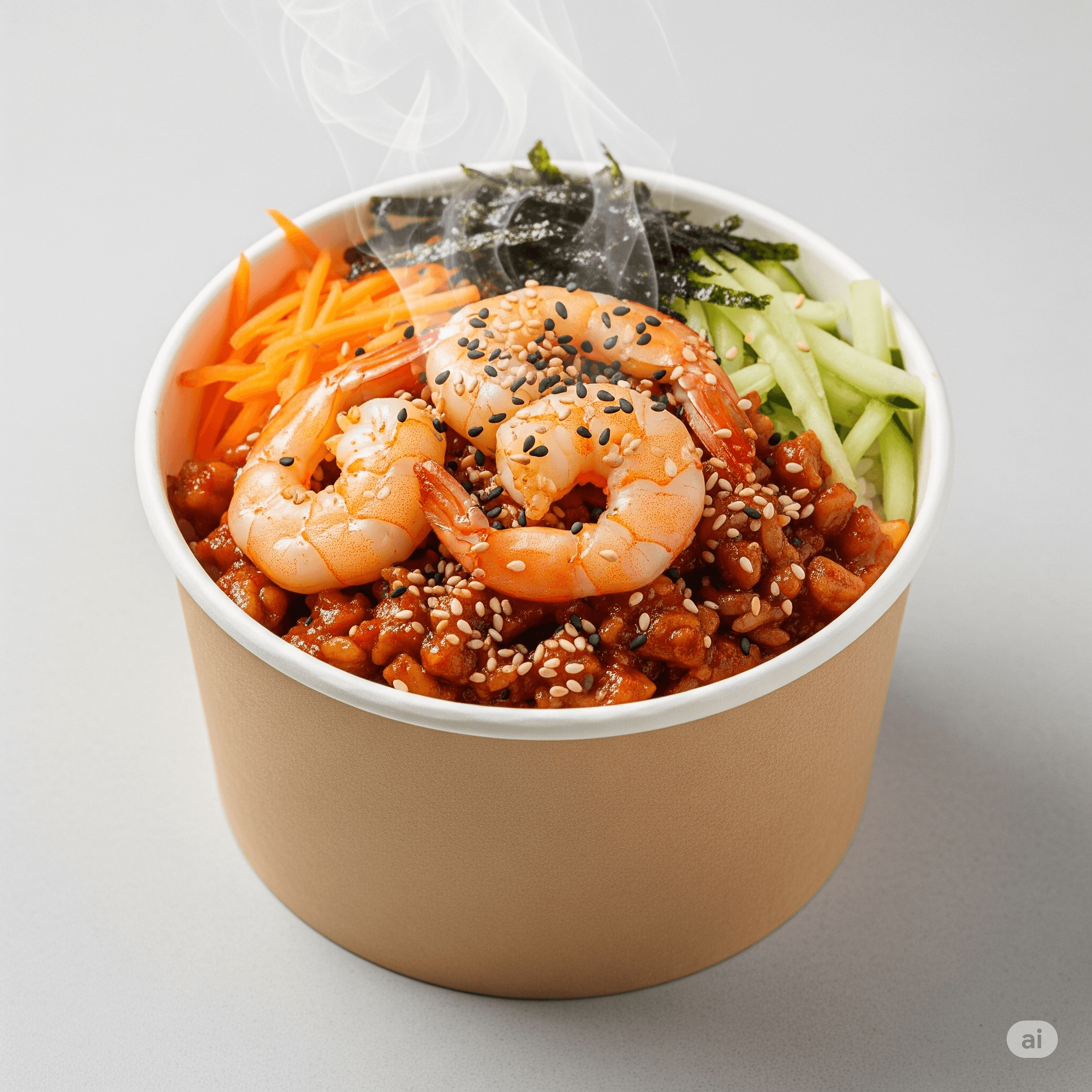 쉬림프 컵밥